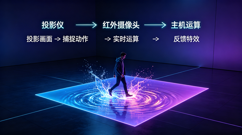 地面互动投影是什么原理-苏州好奇数字科技有限公司