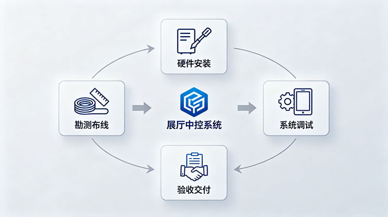 展厅中控系统安装流程-苏州好奇数字科技有限公司.png