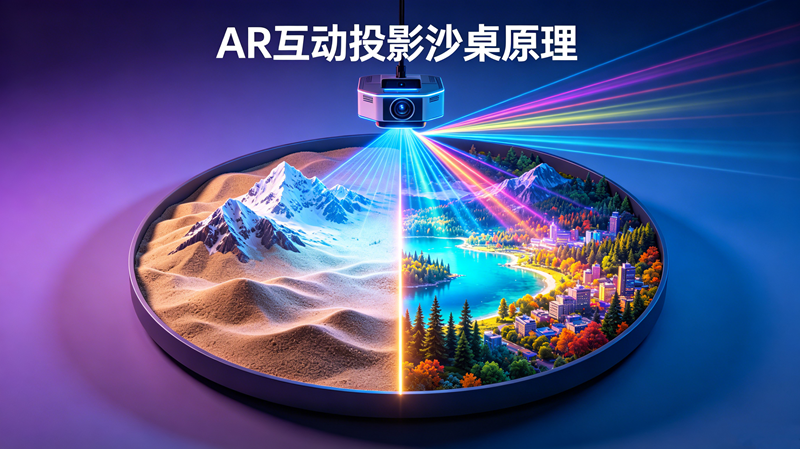 AR 互动投影沙桌原理-苏州好奇数字科技