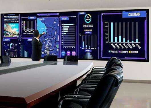 大数据可视化互动大屏在会议室的应用场景